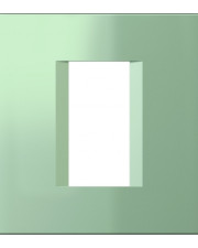Рамка 1М Line зеленый металлик OL10MG-U, TEM
