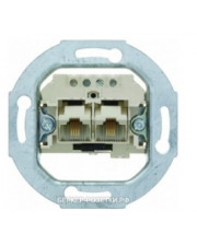 Розетка UAE 2 x 8(4)-полюсная с подключением резисторов, кат.3 (механизм) Berker