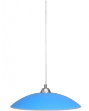 Скляний підвісний світильник Dekora 26260 Індиго 60Вт Е27 Ø400 блакитний