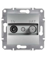 Розетка TV-SAT прохідна без рамки алюміній Asfora, EPH3400261