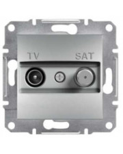 Розетка TV-SAT прохідна 8dB без рамки алюміній Asfora, EPH3400361