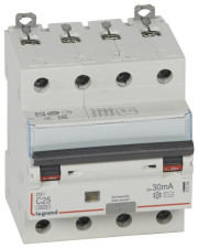 Диференціальний автоматичний вимикач Legrand (411188) 3P+N C 25A 30мA AC