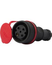 Силовий роз'єм на кабель E.Next e.socket.rubber.071.32