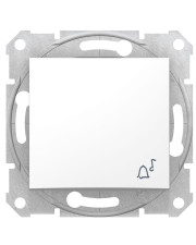 Вимикач кнопковий Schneider Electric Sedna SDN0800121 із символом «Дзвінок» (білий)