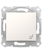 Выключатель кнопочный Schneider Electric Sedna SDN0800123 с символом «Звонок» (слоновая кость)