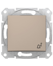 Вимикач кнопковий Schneider Electric Sedna SDN0800168 із символом «Дзвінок» (титан)