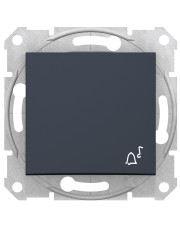 Выключатель кнопочный Schneider Electric Sedna SDN0800170 с символом «Звонок» (графит)