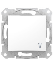 Вимикач кнопковий Schneider Electric Sedna SDN0900121 із символом «Світло» (білий)