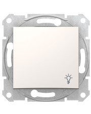 Выключатель кнопочный Schneider Electric Sedna SDN0900123 с символом «Свет» (слоновая кость)