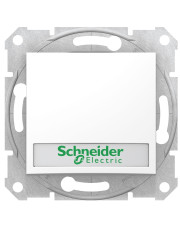 Вимикач кнопковий Schneider Electric Sedna SDN1600321 з полем для напису з підсвічуванням (білий)