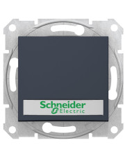 Вимикач кнопковий Schneider Electric Sedna SDN1600370 з полем для напису з підсвічуванням (графіт)