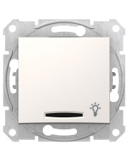 Выключатель кнопочный Schneider Electric Sedna SDN1800123 с символом «Свет» с подсветкой (слоновая кость)