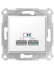 USB розетка Schneider Electric Sedna SDN2710221 (біла)
