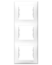 Трехместная вертикальная рамка Schneider Electric Sedna SDN5801321 (белая)