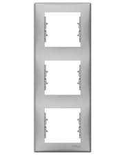 Тримісна вертикальна рамка Schneider Electric Sedna SDN5801360 (алюміній)