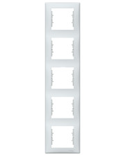 П'ятимісна вертикальна рамка Schneider Electric Sedna SDN5801533 (сіра)