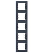 Пятиместная вертикальная рамка Schneider Electric Sedna SDN5801570 (графит)