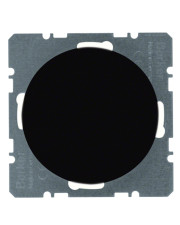Заглушка с центральной панелью черная Berker R.х