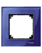 Рамка одинарна M-ELEGANCE glass сапфір Merten, MTN4010-3278