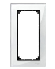 Подвійна рамка M-ELEGANCE glass білий Merten, MTN404819