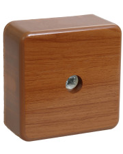Распаечная коробка с контактной группой IEK КМ 41206-05 (UKO10-050-050-020-K24) 50х50х20 дуб