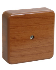 Распаечная коробка с контактной группой IEK КМ 41219-05 (UKO10-100-100-029-K24) 100х100х29 дуб