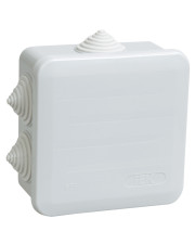 Коробка розподільна IEK КМ41255 (UKOZ11-100-100-050-K41-44) 100х100х50 на 6 вводів IP44 із захисною кришкою