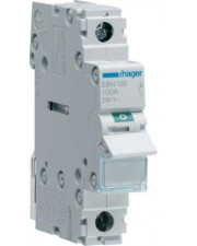 Выключатель нагрузки Hager SBN190 1P 100А/230В 1м