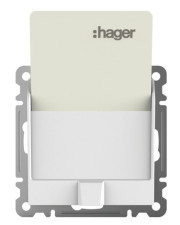Вимикач картковий Hager Lumina WL0510 (білий)
