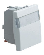 Універсальний вимикач Hager Systo WS006 із полем для напису 2М (білий)