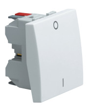Двухполюсный выключатель Hager Systo WS008 І-0 2М (белый)