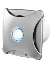 Осевой декоративный вентилятор Vents 100 Х Стар с подсветкой алюминий матовый