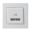 USB розетка Schneider Electric Asfora EPH2700221 (біла)