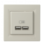 USB розетка Schneider Electric Asfora EPH2700223 (кремова)