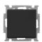Однокнопковий прохідний вимикач ABB Basic 55 2CKA001012A2179 2006/6 UC-95-507 (чорний шато)