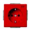Розетка ABB Basic 55 2CKA002011A6151 20 EUC-12-92-507 с заземлением (красная)