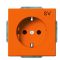 Розетка ABB Basic 55 2CKA002011A6153 20 EUC-14-92-507 с заземлением (оранжевая)