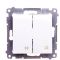 Подвійний перехресний вимикач Kontakt Simon Simon 54 Premium DW7/2.01/11 (білий)
