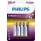 Литиевая батарейка Philips FR03LB4A/10 Lithium Ultra AAA BLI 4
