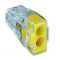 Клеммный соединитель Wago 773-102 Push Wire® в прозрачном корпусе с желтой крышкой