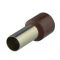 Втулочный наконечник TNSy Е10-18 10мм² 100шт коричневый (TNSy5500110)