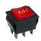 Перекидной переключатель TNSy KCD2-203N R/B с подсветкой красный (TNSy5500791)