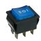 Перекидной переключатель TNSy KCD2-203N BL/B с подсветкой синий (TNSy5500794)