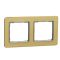 Двухпостовая рамка Schneider Electric Sedna Elements Sedna Elements матовое золото SDD371802