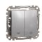 Кнопочный выключатель Schneider Electric Sedna Design & Elements для жалюзи алюминий SDD113114