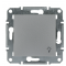 Кнопковий вимикач без рамки «Світло» алюміній Asfora, EPH0900161