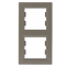 Рамка подвійна бронза вертикальна Asfora, EPH5810269