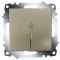 Одноклавішний прохідний вимикач ABB Cosmo 619-011400-210 з підсвічуванням (титан)