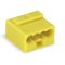 Микро-клемма для распределительных коробок WAGO  на 4 проводника 243-504 желтая