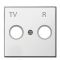 Центральная плата TV+R розетки ABB Sky 8550 BL (белая)